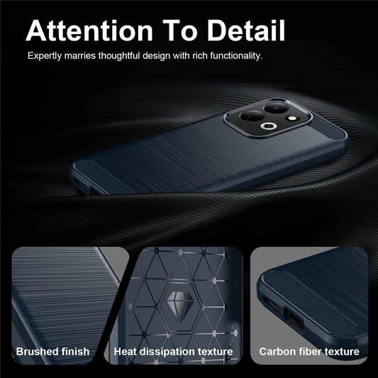 Futrola za Xiaomi Redmi 17 5G / 17 4G, Techsuit, Karbon, Plava