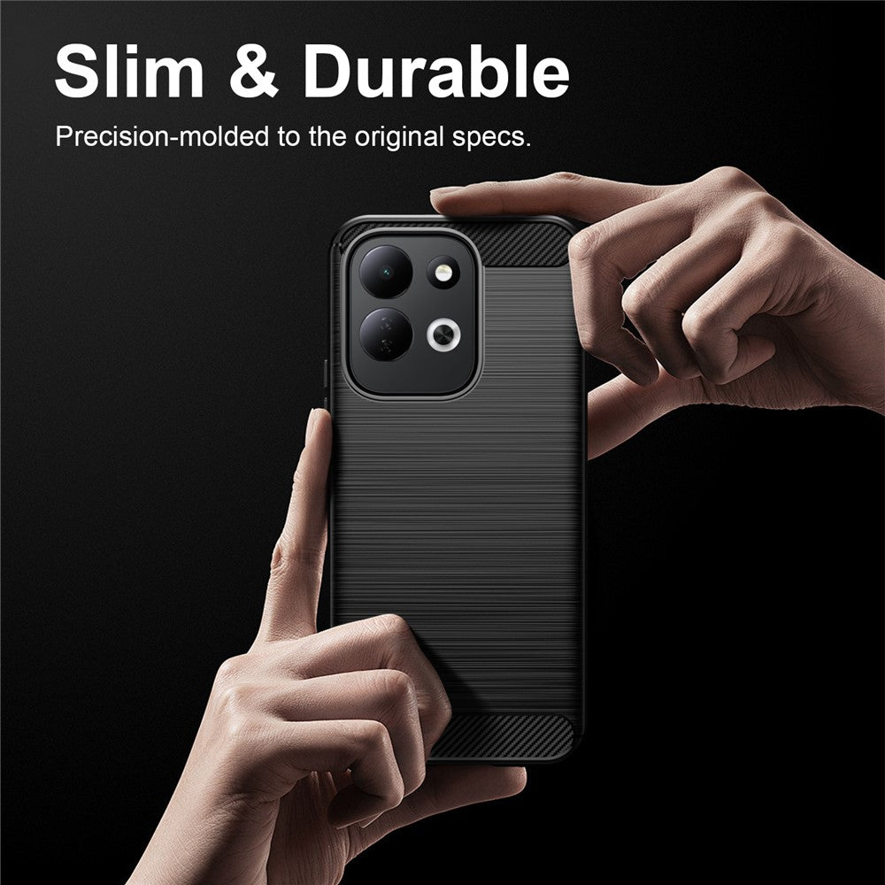 Futrola za Xiaomi Redmi 17 5G / 17 4G, Techsuit, Karbon, Crna
