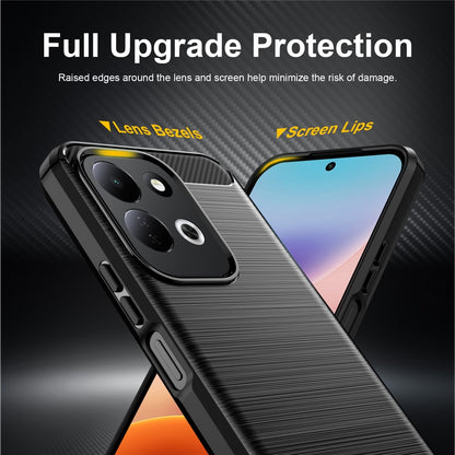 Futrola za Xiaomi Redmi 17 5G / 17 4G, Techsuit, Karbon, Crna