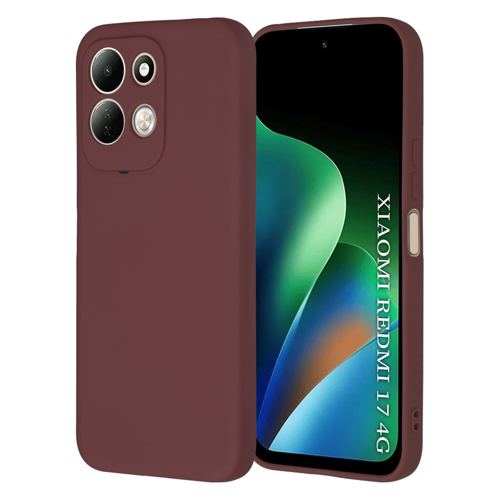 Maska za Xiaomi Redmi 17 5G / 17 4G, Techsuit, SoftFlex, bordo