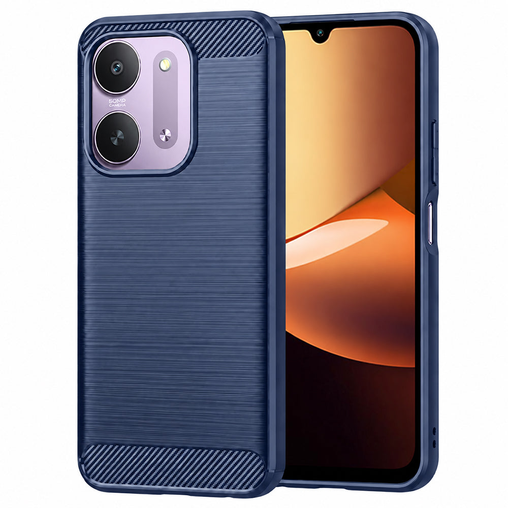 Maska za Xiaomi Redmi 17C 5G, Techsuit, Carbon, plava