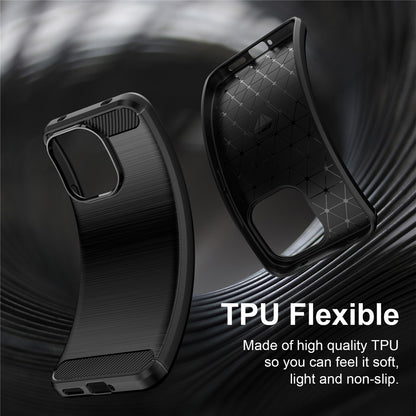 Futrola za Xiaomi Redmi 17C 5G, Techsuit, Karbon, Crna