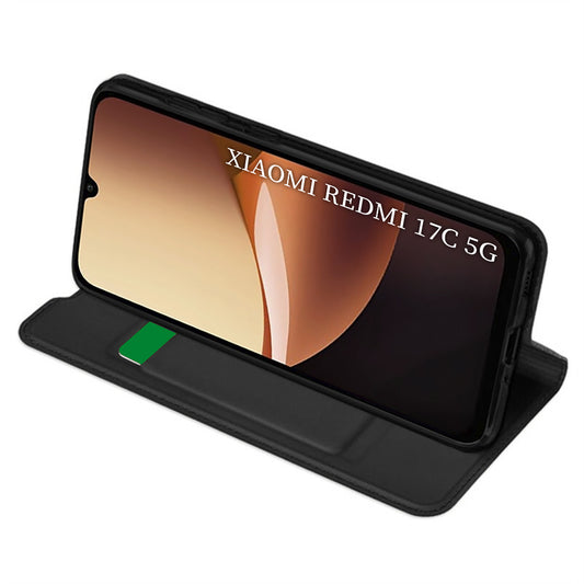 Futrola za Xiaomi Redmi 17C 5G, Techsuit, Magskin Book, Crna