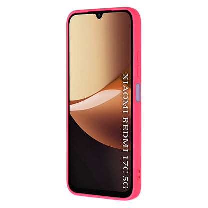 Maska za Xiaomi Redmi 17C 5G, Techsuit, SoftFlex, tamnoružičasta
