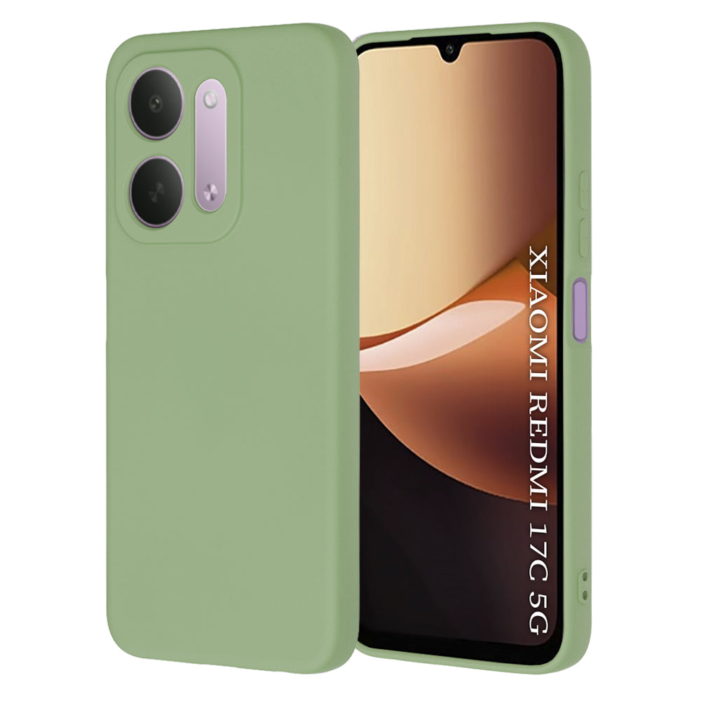 Maska za Xiaomi Redmi 17C 5G, Techsuit, SoftFlex, svetlozelena