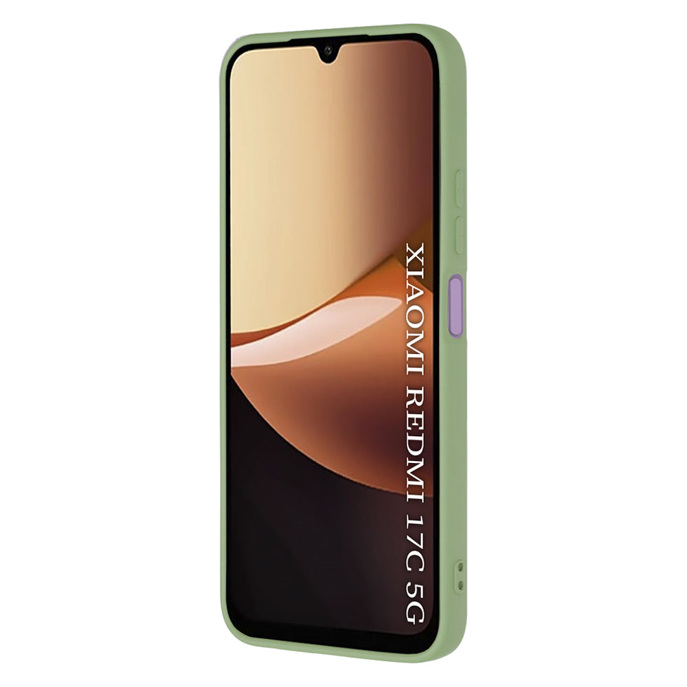 Maska za Xiaomi Redmi 17C 5G, Techsuit, SoftFlex, svetlozelena