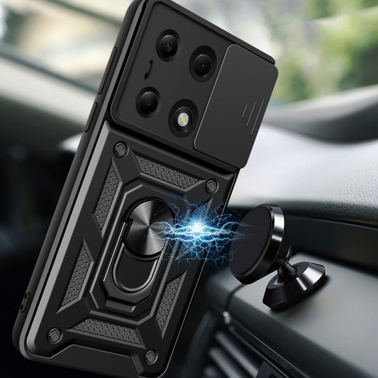 Futrola za Xiaomi Redmi Note 13 Pro 4G / Poco M6 Pro, Tech-Protect, CamShield Pro, Crna