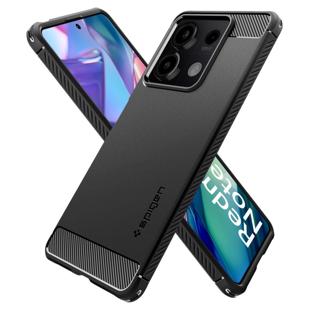 Futrola za Xiaomi Redmi Note 13 5G, Spigen, Rugged Armor, Crna ACS07665