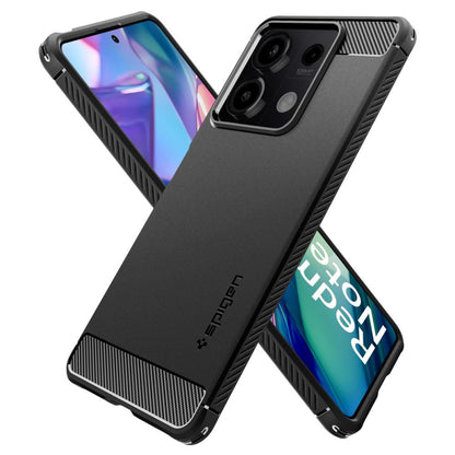 Futrola za Xiaomi Redmi Note 13 5G, Spigen, Rugged Armor, Crna ACS07665
