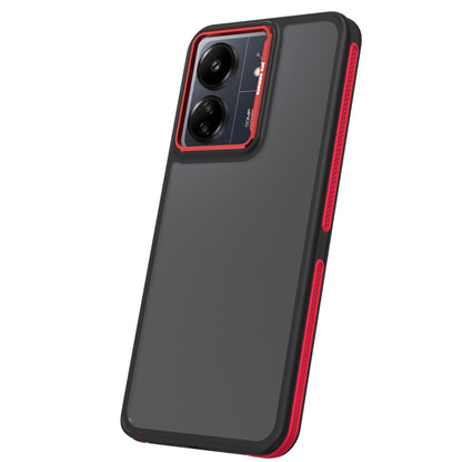 Futrola za Xiaomi Poco M6 / Redmi 13C 5G, OEM, Crystal Black, Crvena