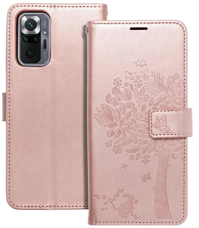 Futrola za Xiaomi Redmi Note 10 Pro, OEM, MEZZO Tree, Roze Zlatna