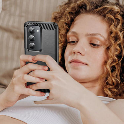 Futrola za Xiaomi Redmi 15 5G / 15 4G, Techsuit, Karbon, Crna