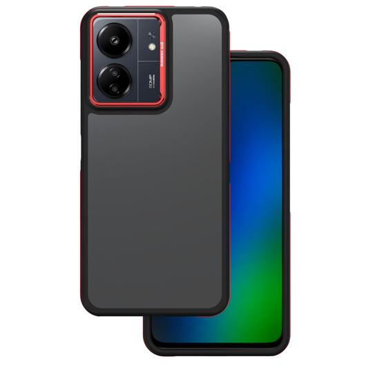 Futrola za Xiaomi Poco M6 / Redmi 13C 5G, OEM, Crystal Black, Crvena