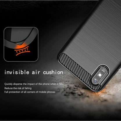 Futrola za Xiaomi Redmi 9AT / 9A, Techsuit, Karbon, Crna