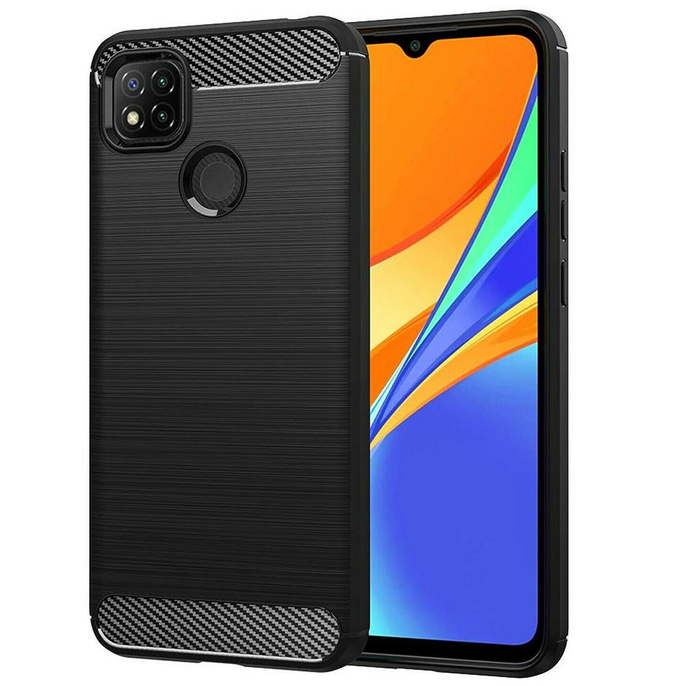 Futrola za Xiaomi Redmi 9C NFC / 9C, Techsuit, Karbon, Crna
