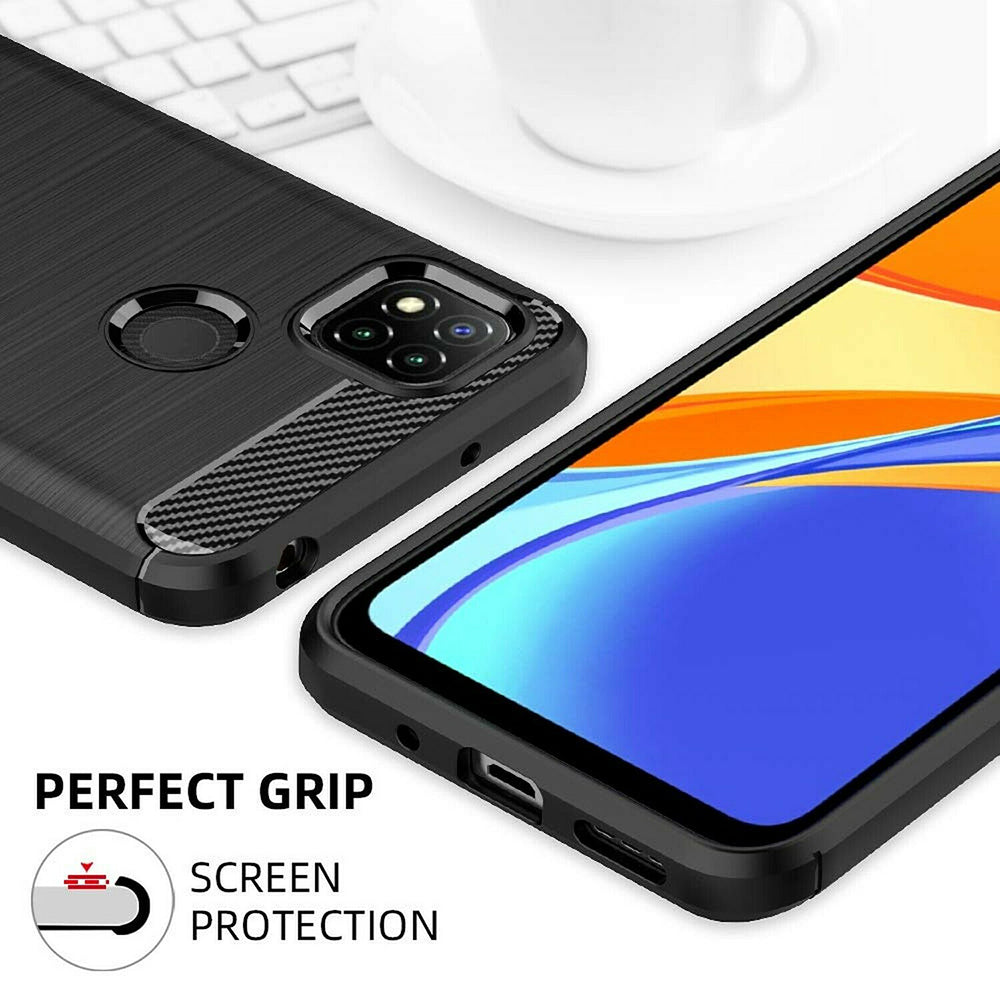 Futrola za Xiaomi Redmi 9C NFC / 9C, Techsuit, Karbon, Crna