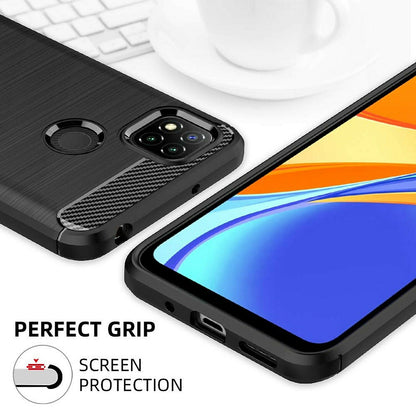 Futrola za Xiaomi Redmi 9C NFC / 9C, Techsuit, Karbon, Crna