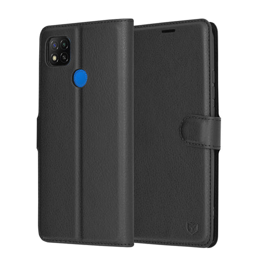 Futrola za Xiaomi Redmi 9C NFC / 9C, Techsuit, Leather Folio, Crna