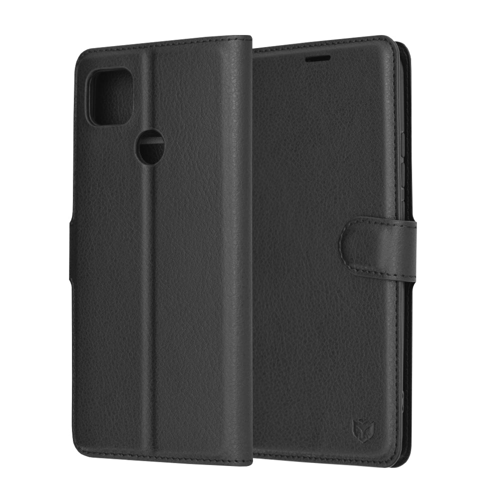 Futrola za Xiaomi Redmi 9C NFC / 9C, Techsuit, Leather Folio, Crna