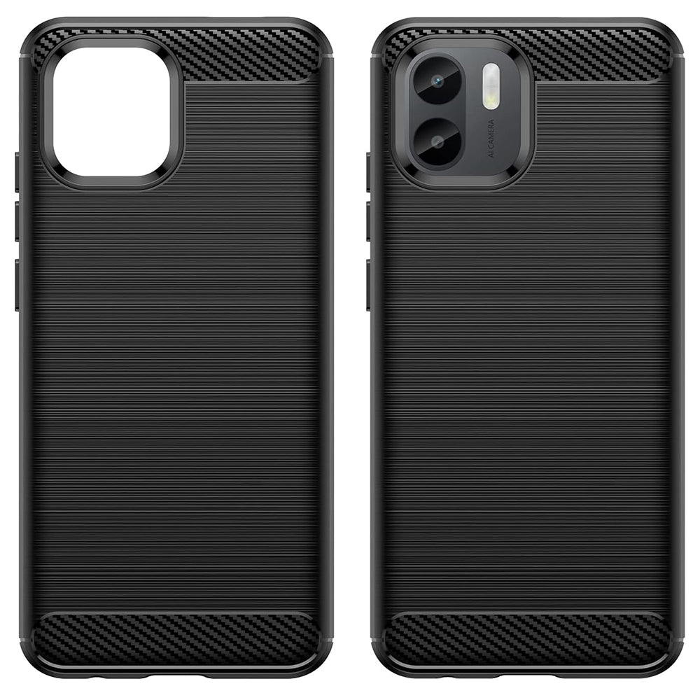 Futrola za Xiaomi Redmi A2 / A1, Techsuit, Karbon, Crna