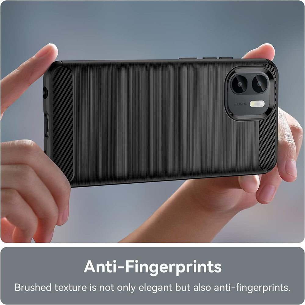 Futrola za Xiaomi Redmi A2 / A1, Techsuit, Karbon, Crna