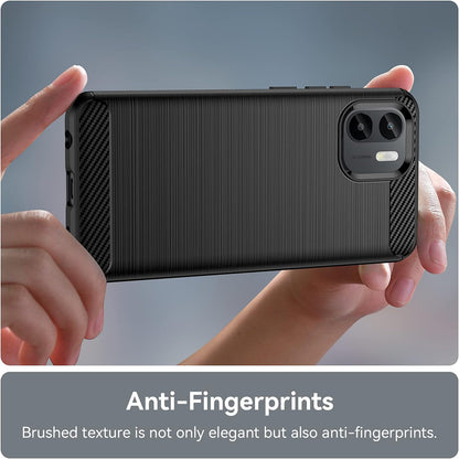 Futrola za Xiaomi Redmi A2 / A1, Techsuit, Karbon, Crna