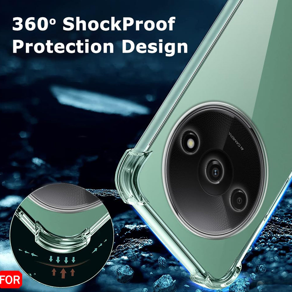 Futrola za Xiaomi Redmi A3x / A3, Techsuit, Shockproof Clear, Providna