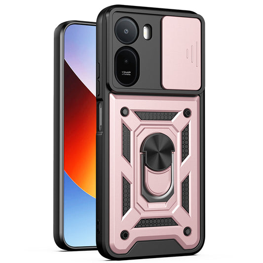 Futrola za Xiaomi Redmi A7 Pro 4G, Techsuit, CamShield, Roze Zlatna