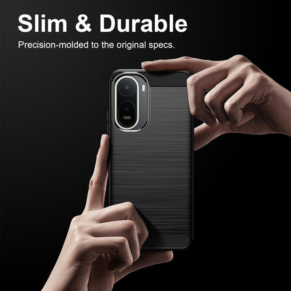 Futrola za Xiaomi Redmi A7 Pro 4G, Techsuit, Karbon, Crna