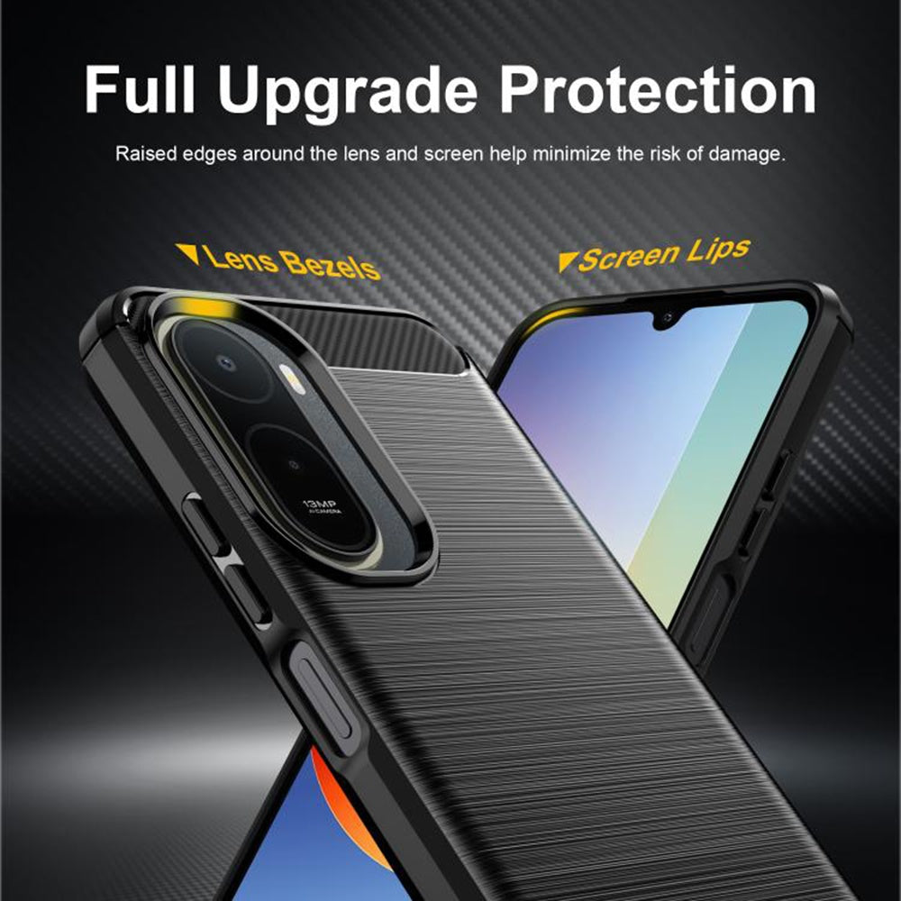 Futrola za Xiaomi Redmi A7 Pro 4G, Techsuit, Karbon, Crna
