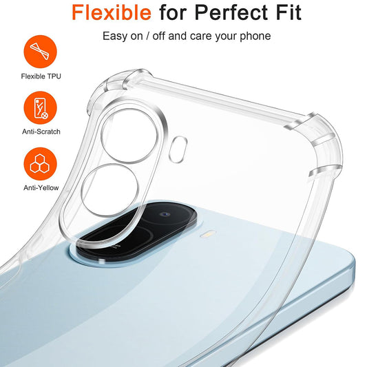 Futrola za Xiaomi Redmi A7 Pro 4G, Techsuit, Shockproof Clear, Transparentna