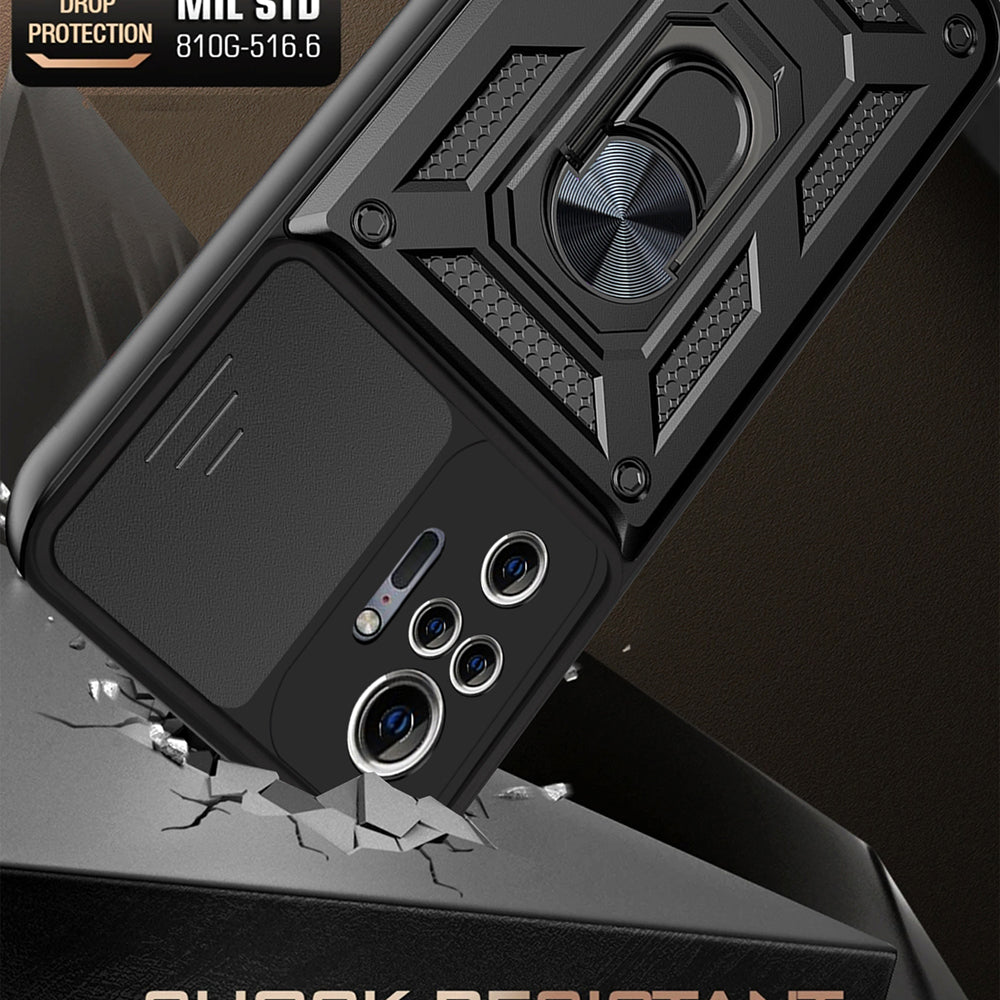 Futrola za Xiaomi Redmi Note 10 Pro Max / Note 10 Pro, Techsuit, CamShield, Crna