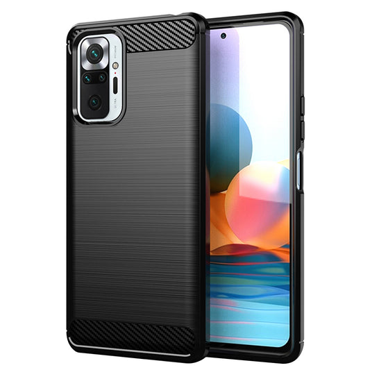 Futrola za Xiaomi Redmi Note 10 Pro Max / Note 10 Pro, Techsuit, Karbon, Crna