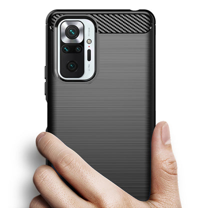 Futrola za Xiaomi Redmi Note 10 Pro Max / Note 10 Pro, Techsuit, Karbon, Crna