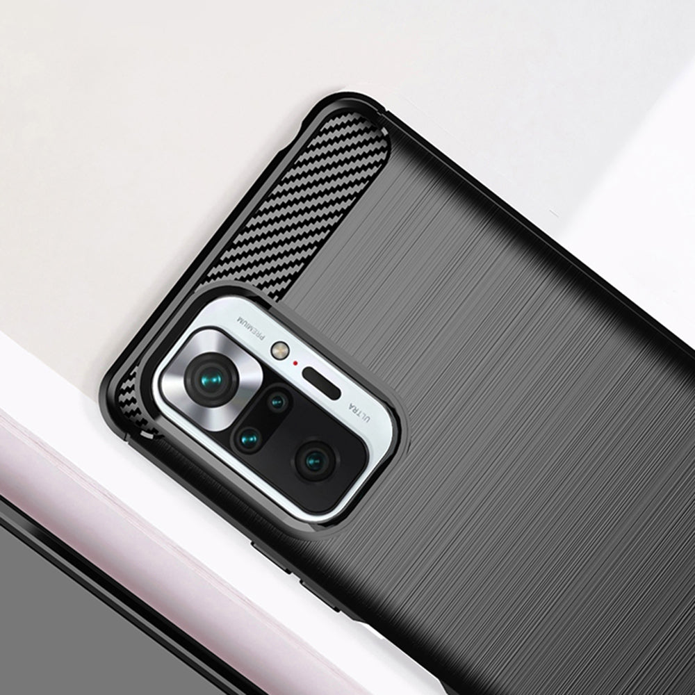 Futrola za Xiaomi Redmi Note 10 Pro Max / Note 10 Pro, Techsuit, Karbon, Crna