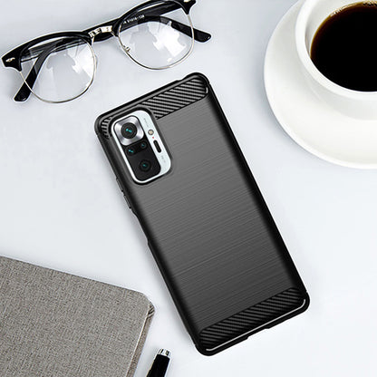 Futrola za Xiaomi Redmi Note 10 Pro Max / Note 10 Pro, Techsuit, Karbon, Crna