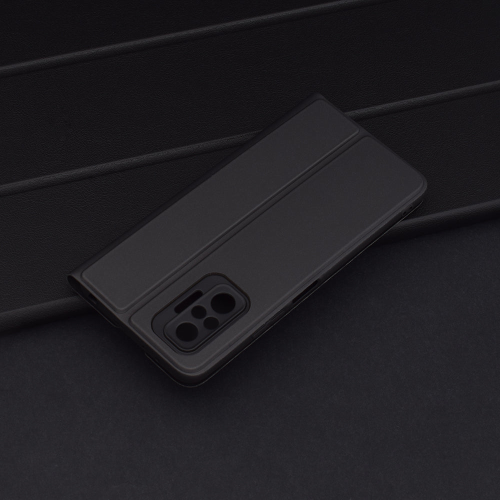 Futrola za Xiaomi Redmi Note 10 Pro Max / Note 10 Pro, Techsuit, Magskin Book, Crna