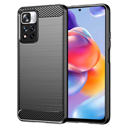 Futrola za Xiaomi Redmi Note 11 Pro+ 5G, Techsuit, Karbon, Crna