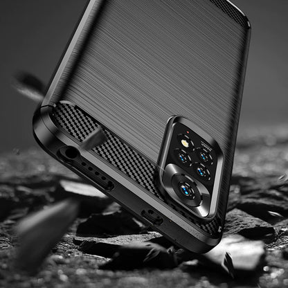 Futrola za Xiaomi Redmi Note 11S / Note 11, Techsuit, Karbon, Crna