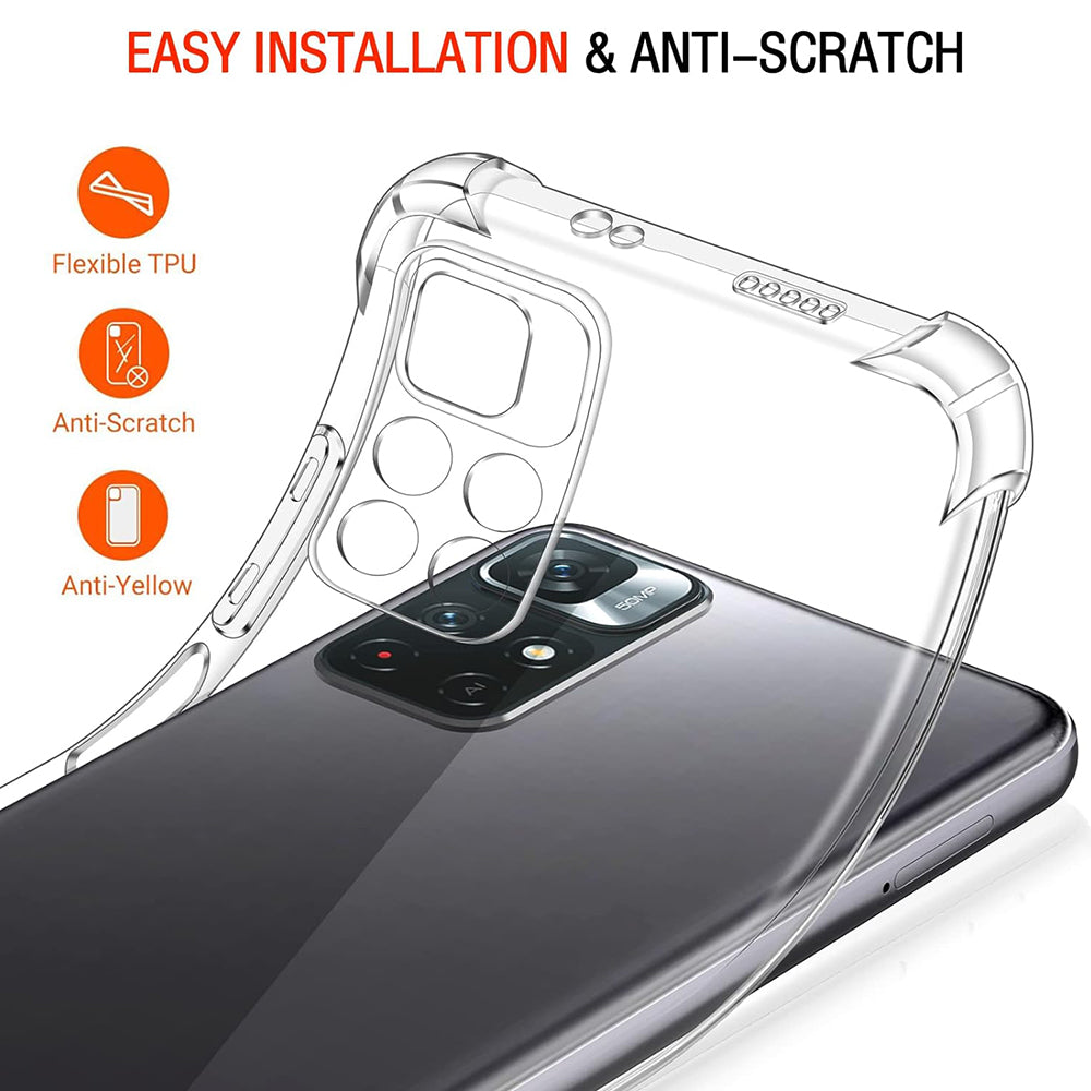Futrola za Xiaomi Redmi Note 11S / Note 11, Techsuit, Shockproof Clear, Providna