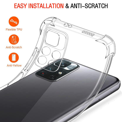 Futrola za Xiaomi Redmi Note 11S / Note 11, Techsuit, Shockproof Clear, Providna