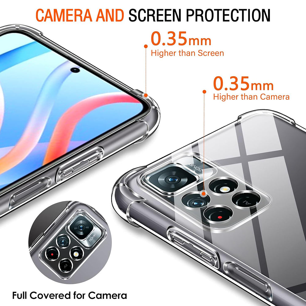Futrola za Xiaomi Redmi Note 11S / Note 11, Techsuit, Shockproof Clear, Providna