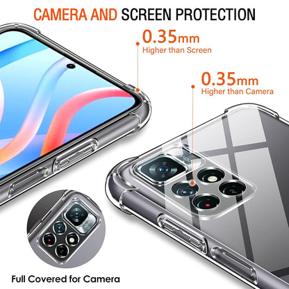 Futrola za Xiaomi Redmi Note 11S / Note 11, Techsuit, Shockproof Clear, Providna