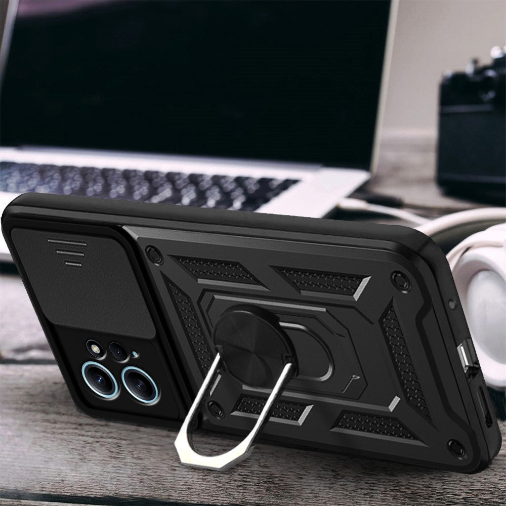 Futrola za Xiaomi Redmi Note 12 4G, Techsuit, CamShield, Crna