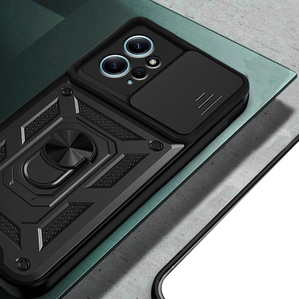 Futrola za Xiaomi Redmi Note 12 4G, Techsuit, CamShield, Crna