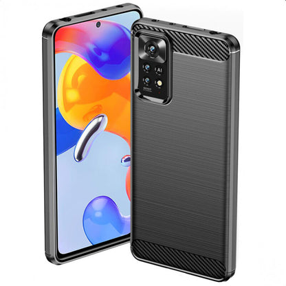 Futrola za Xiaomi Redmi Note 12 Pro 4G / Note 11 Pro 5G / Note 11 Pro, Techsuit, Karbon, Crna
