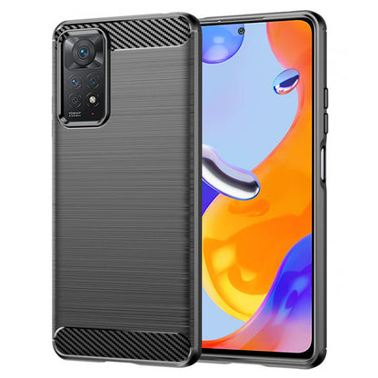 Futrola za Xiaomi Redmi Note 12 Pro 4G / Note 11 Pro 5G / Note 11 Pro, Techsuit, Karbon, Crna