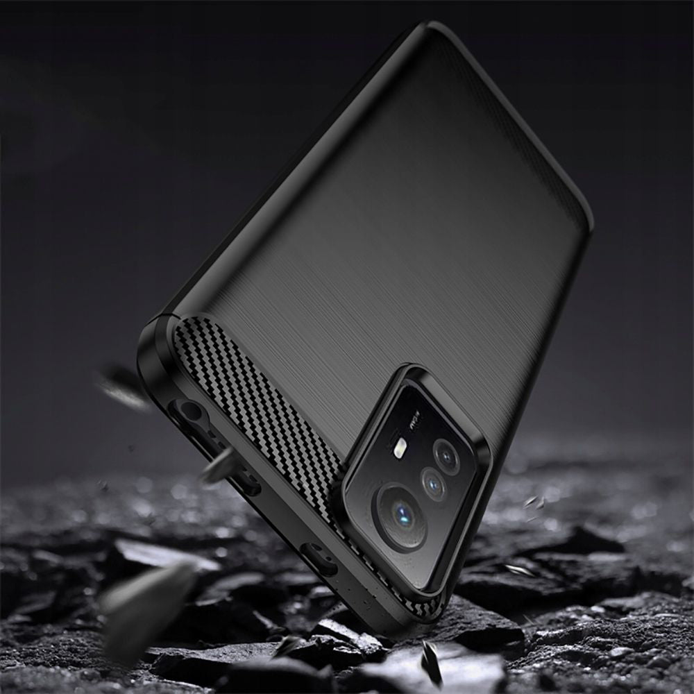 Futrola za Xiaomi Redmi Note 12S, Techsuit, Karbon, Crna