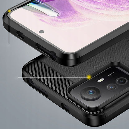 Futrola za Xiaomi Redmi Note 12S, Techsuit, Karbon, Crna
