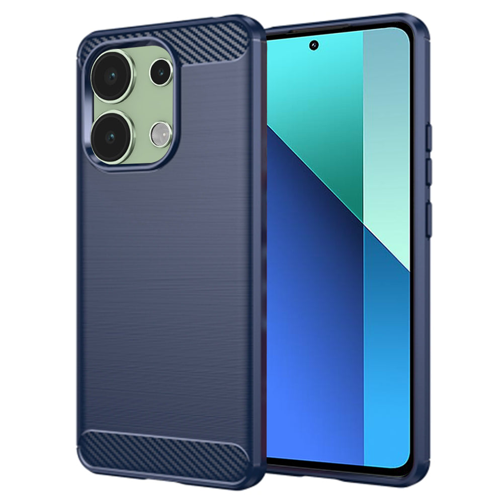 Futrola za Xiaomi Redmi Note 13 4G, Techsuit, Karbon, Plava